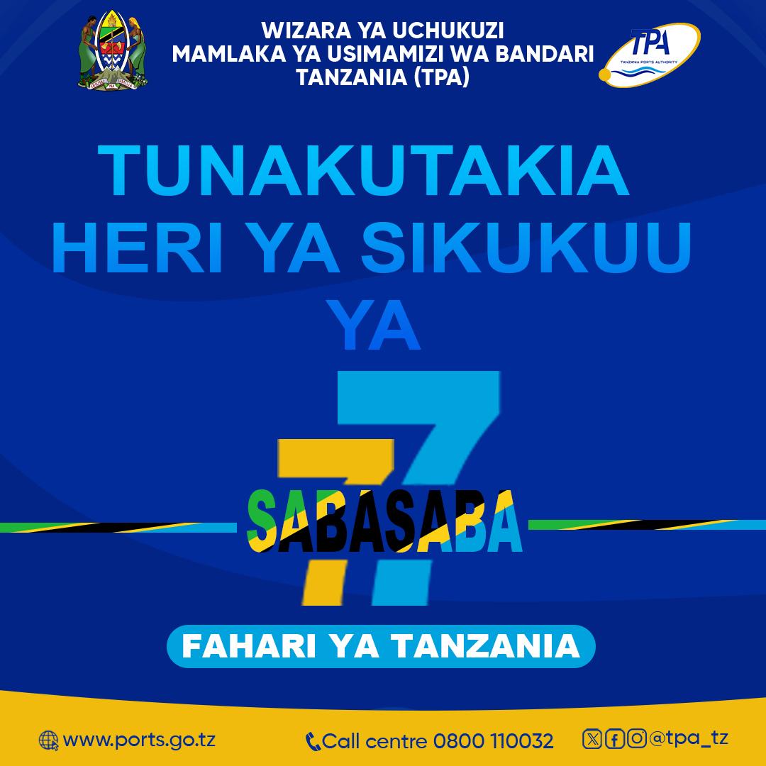TUNAKUTAKIA HERI YA SIKU YA SIKUKUU YA SABASABA