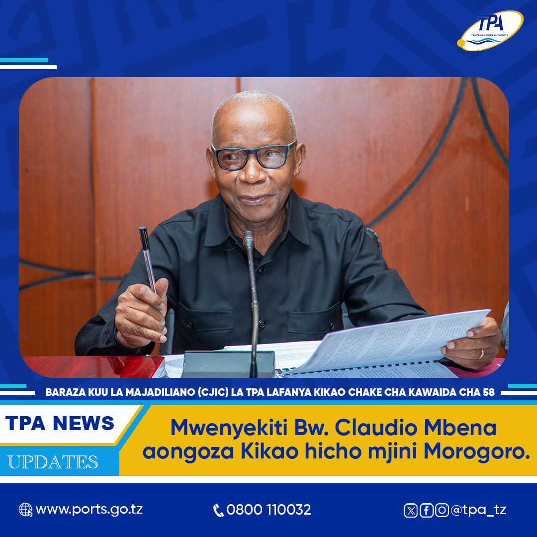 BARAZA KUU LA MAJADILIANO (CJIC) LA TPA LIMEFANYA KIKAO JIJINI  MOROGORO