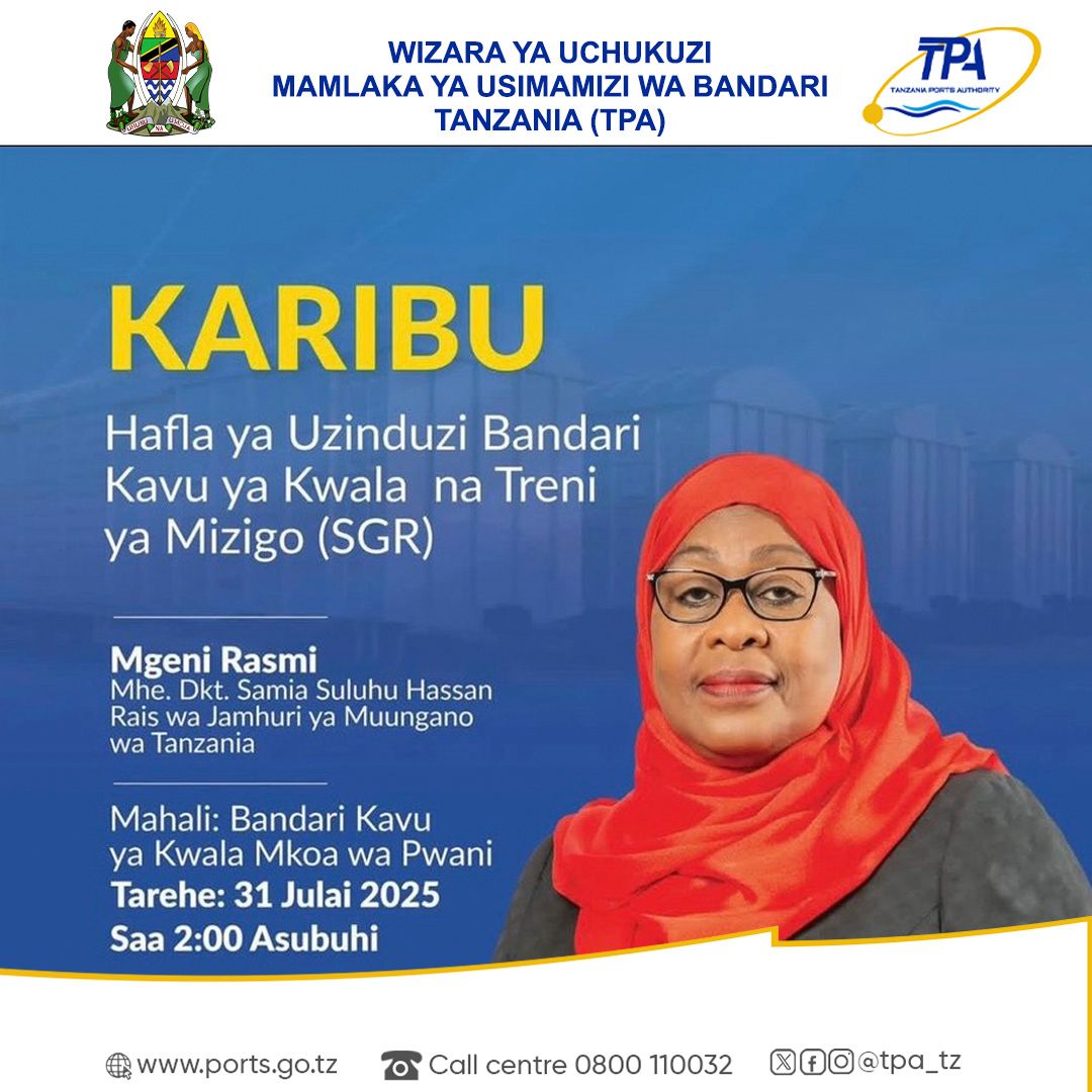 HAFLA YA UZINDUZI WA BANDARI KAVU YA KWALA 