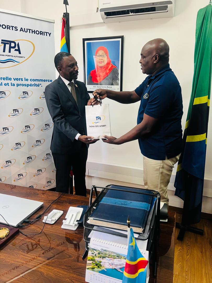 NEWLY APPOINTED TANZANIA CONSUL GENERAL OFFICIAL VISIT TO TPA OFFICE IN LUBUMBASHI...